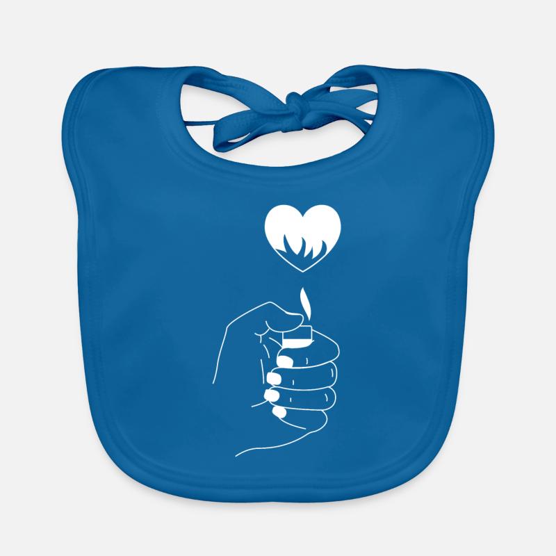 Heart Lighter Organic Baby Bibs