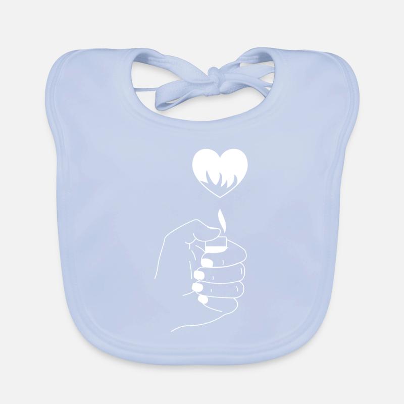 Heart Lighter Organic Baby Bibs