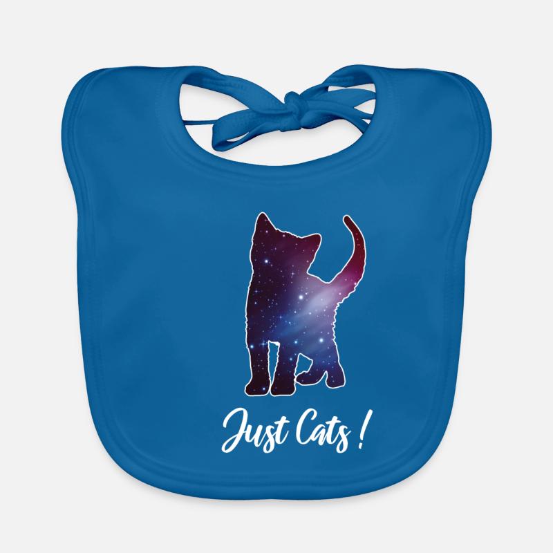 Chat chaton silhouette espace chat galaxie Bavoir bio Bébé
