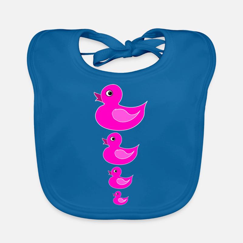 Duck Duck Squeaky Duck Quak Organic Baby Bibs