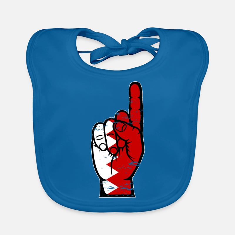 Drapeau de Bahreïn numéro 1 utilisé Bavoir bio Bébé