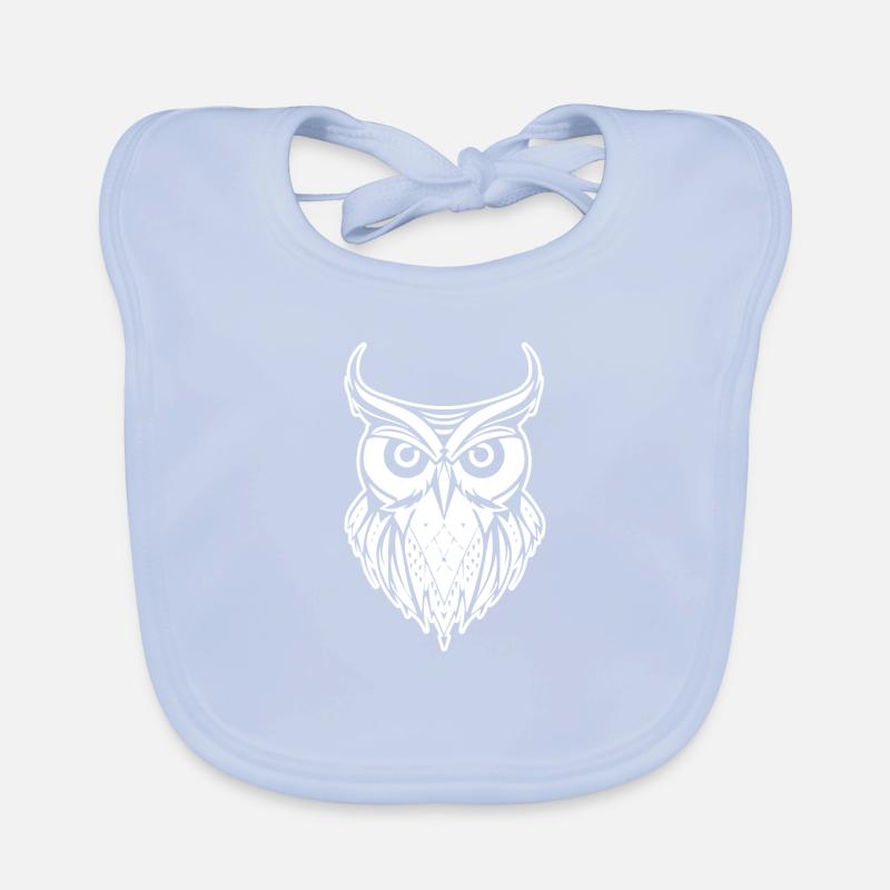 Eule Eulen Vogel Vögel Baby Bio-Lätzchen