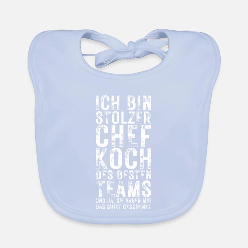 Stolzer Küchenchef des besten Teams Baby Bio-Lätzchen