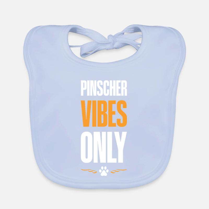 Pinscher Vibes Only Organic Baby Bibs