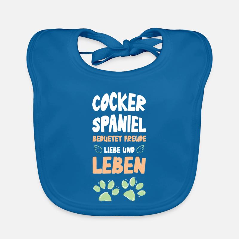 Cocker Spaniel Lebensfreude Baby Bio-Lätzchen