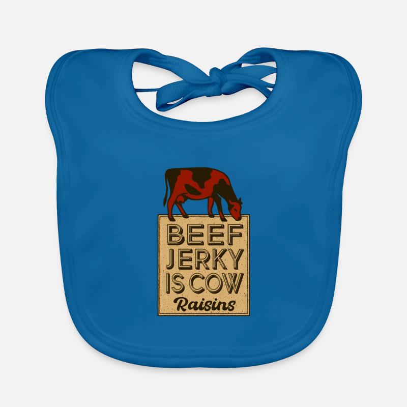 Beef jerky is Organic Baby Bibs