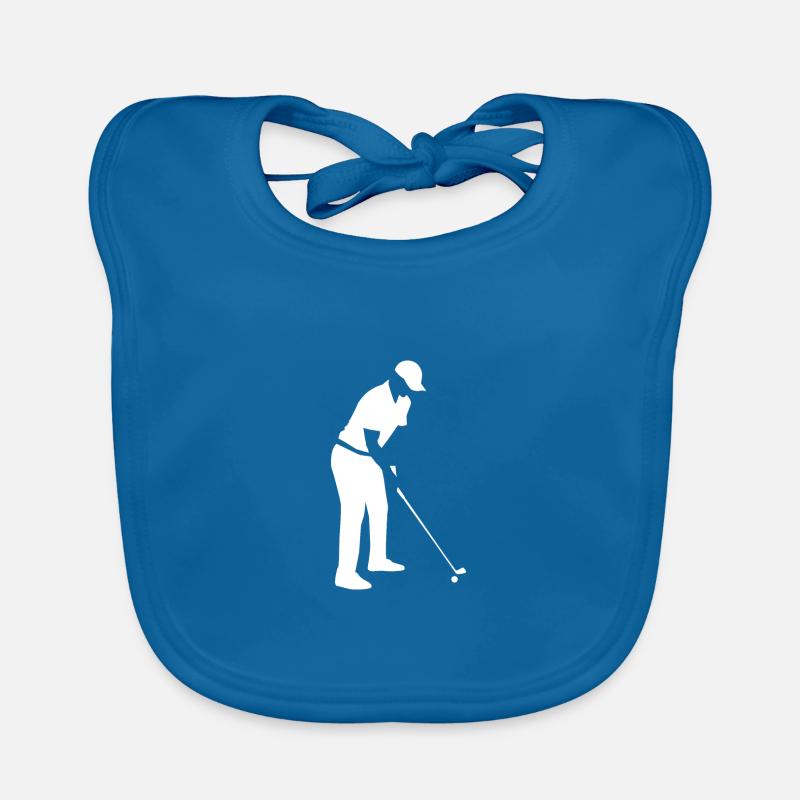 Golfer - Golf player Organic Baby Bibs