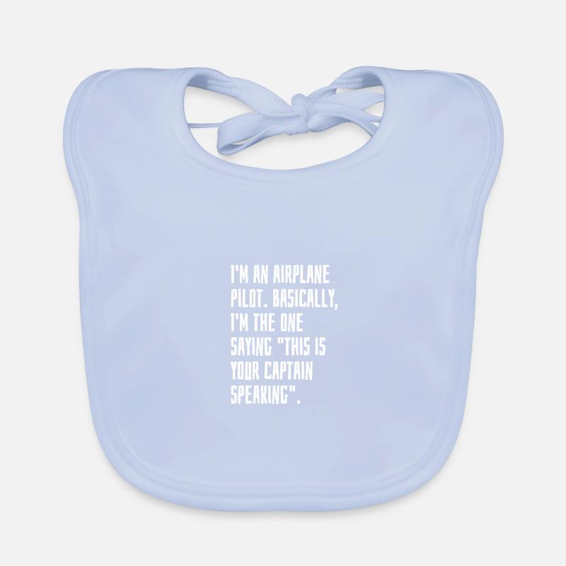 Pilote d’avion Bavoir bio Bébé