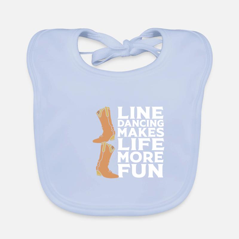 Line Dance Organic Baby Bibs