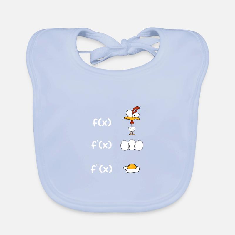 Dérivation mathématique Poulet Élève Enseignant Cadeau Bavoir bio Bébé