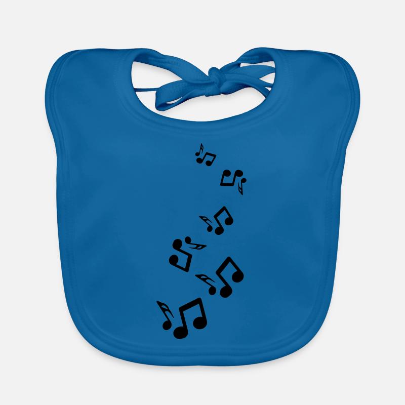 Panneau des notes de musique Bavoir bio Bébé