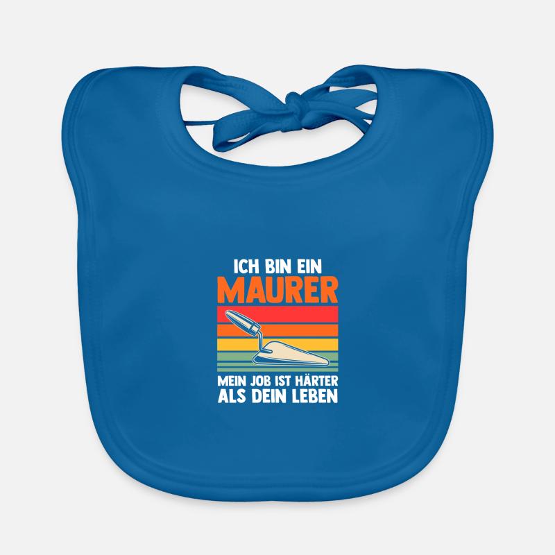 Master Bricklayer Journeyman Bricklayer Organic Baby Bibs