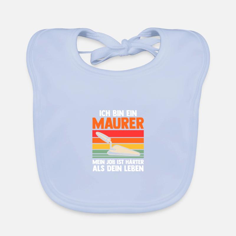 Maître maçon Compagnon maçon Bavoir bio Bébé