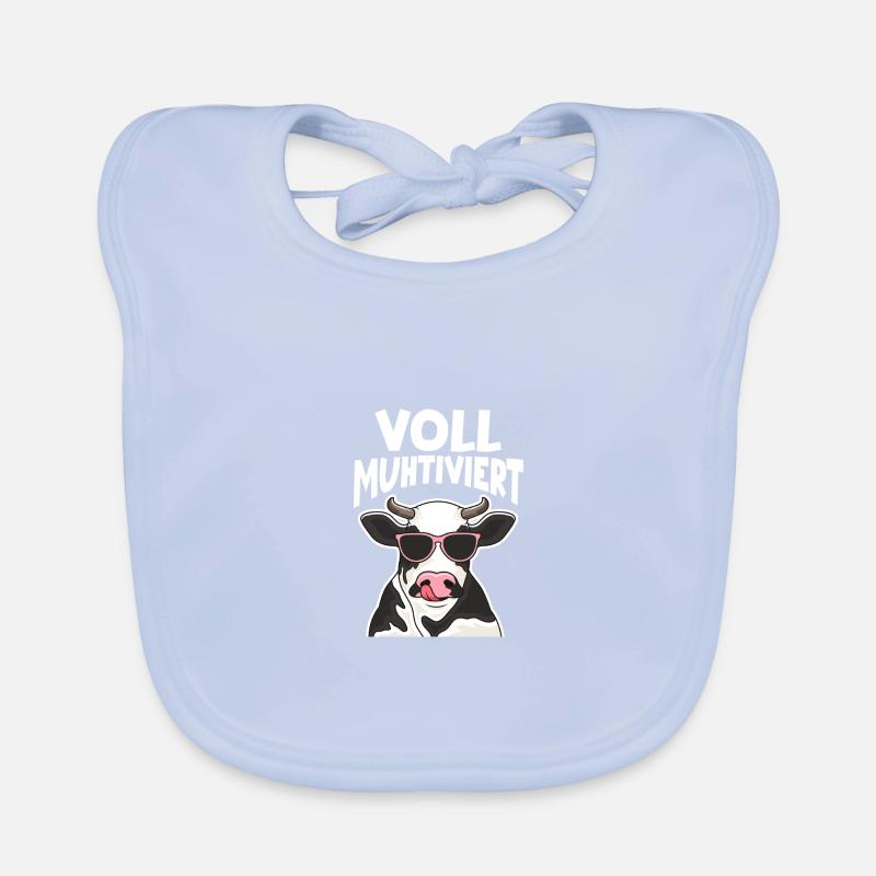 Kuh Voll Muhtiviert Baby Bio-Lätzchen