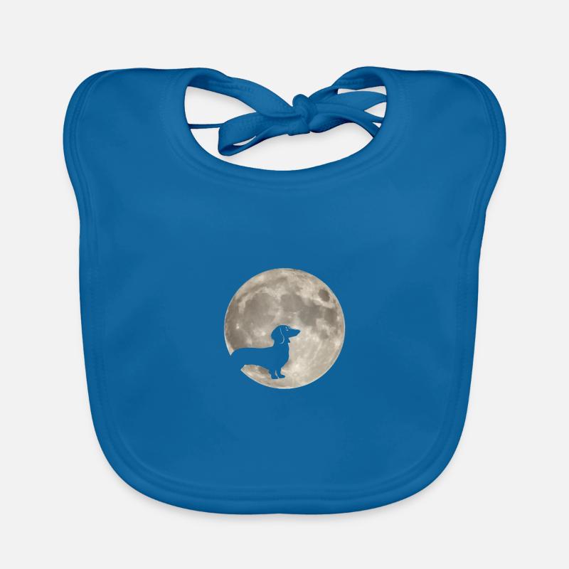 Chien de lune teckel Bavoir bio Bébé