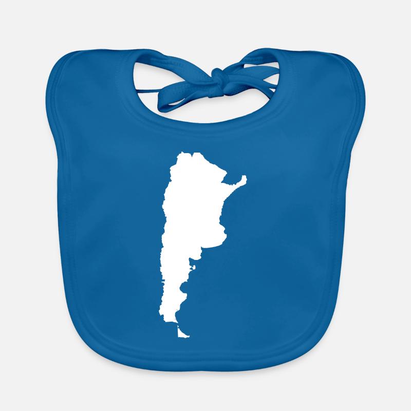 Argentine - Bavoir bio Bébé - bleu paon