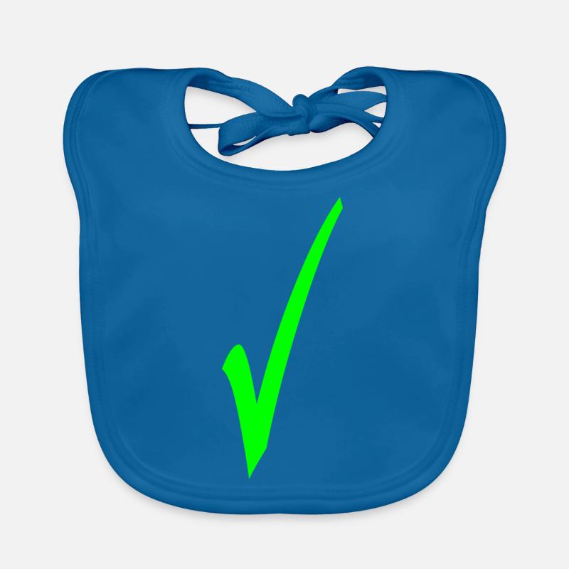 Hooks in green Organic Baby Bibs