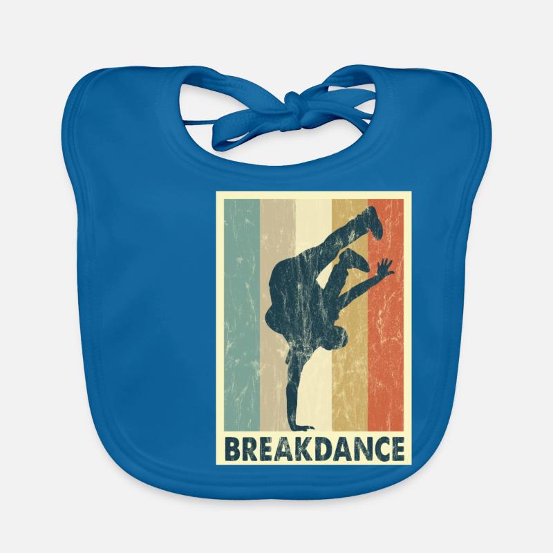 Breakdance B-boying handstand dancing Young son Organic Baby Bibs