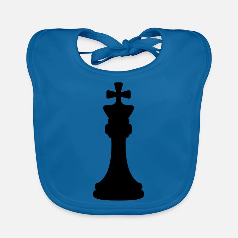 Les échecs noirs roi Bavoir bio Bébé