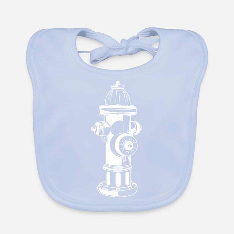 Hydrant Silhouette Organic Baby Bibs
