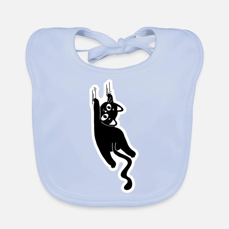 Scratching Cat Organic Baby Bibs