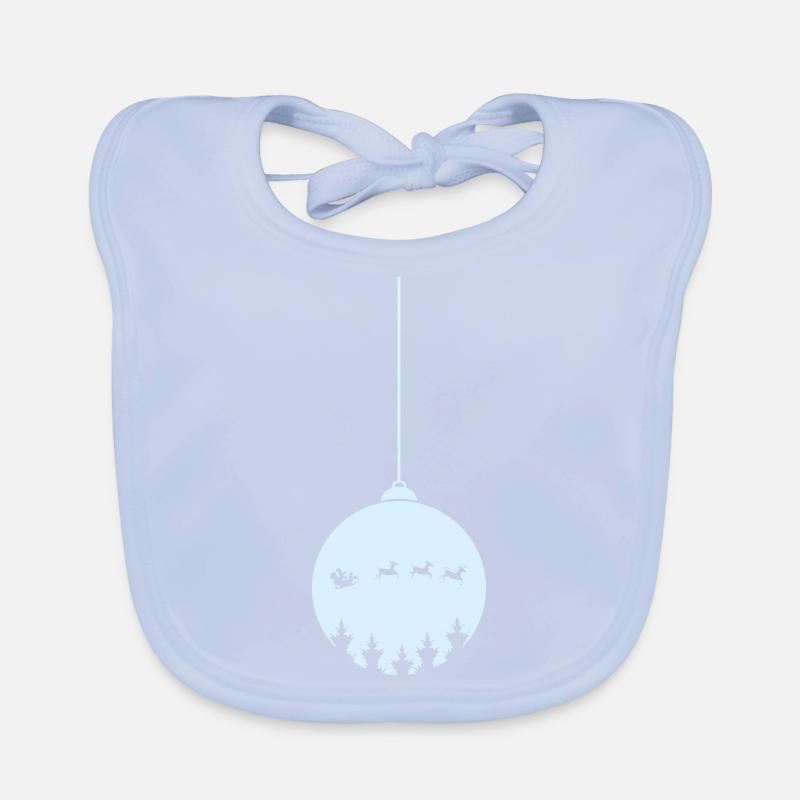 Weihnachtskugel Christmas Baby Bio-Lätzchen