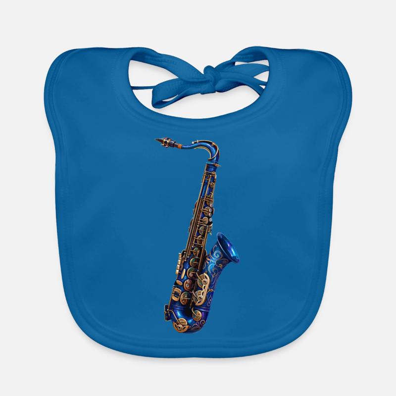 Saxophone Bavoir bio Bébé