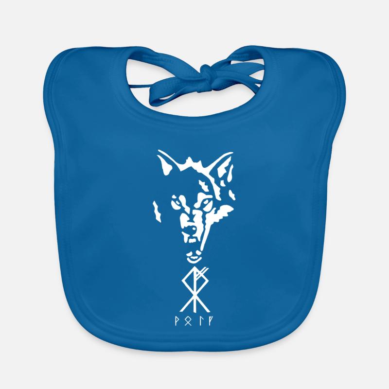 Wikinger-Rune des Wolfes Baby Bio-Lätzchen