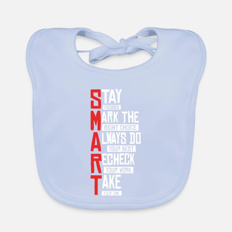 Fettgedruckter SMART Typografie-Stack Baby Bio-Lätzchen