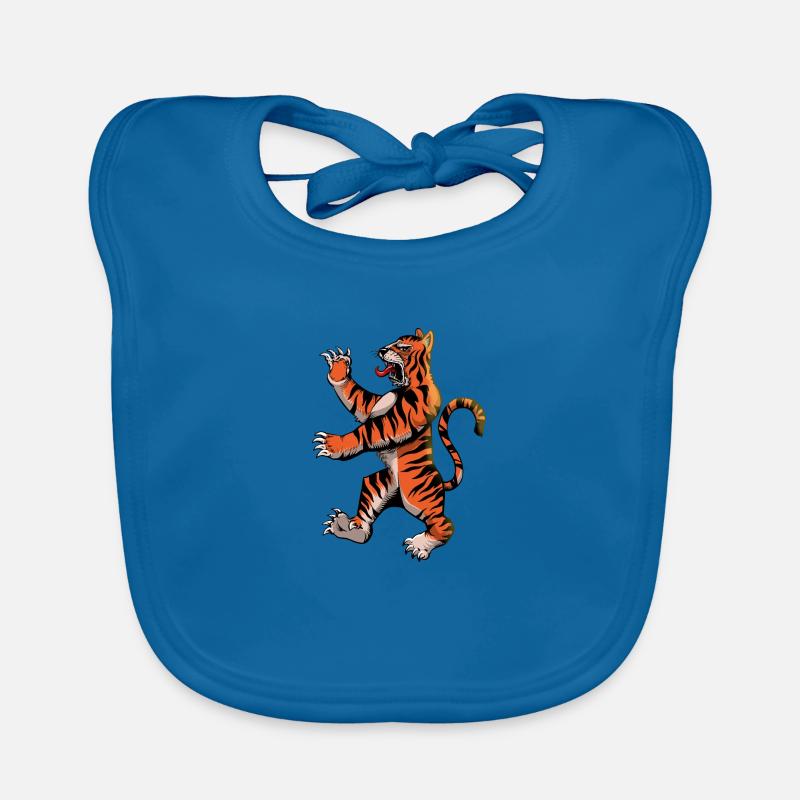 Tigre de dessin animé Bavoir bio Bébé