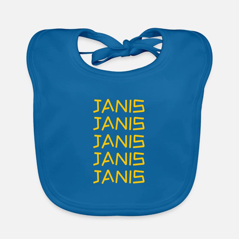 First name Janis Organic Baby Bibs
