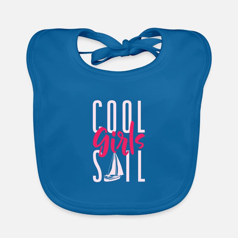 Funny Sailing Boating Sailor Boat Baby Bio-Lätzchen