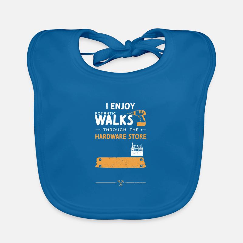 I Enjoy Romantic Walks Through T... Baby Bio-Lätzchen