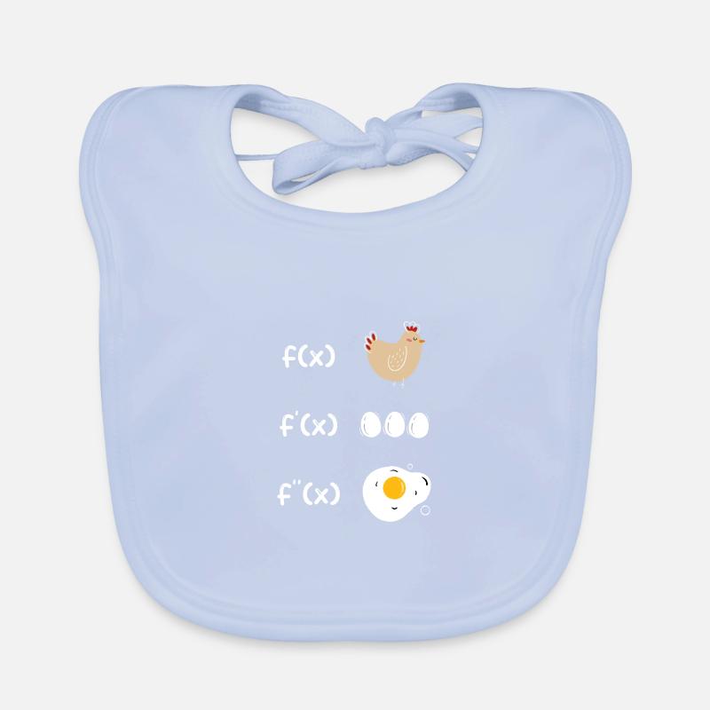 Derivation function chicken math Organic Baby Bibs