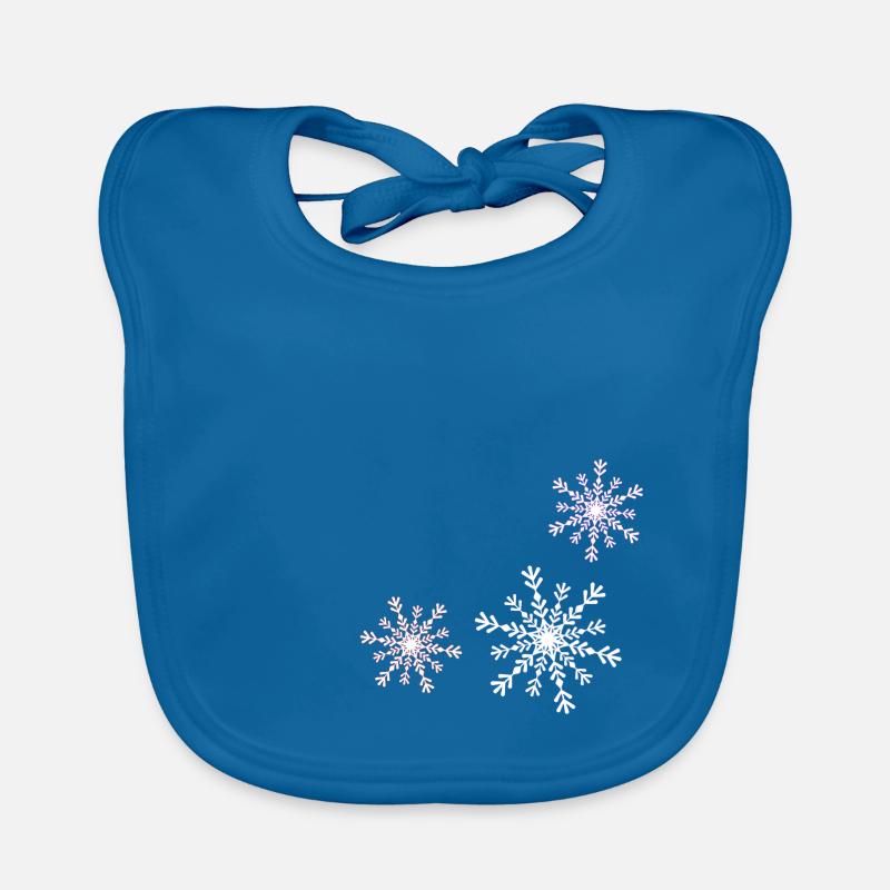 Snowflake Organic Baby Bibs