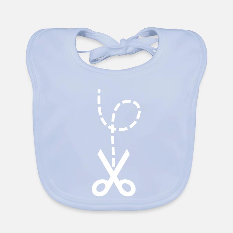 Scissors – Heartbreak & Instruction Meme Design Organic Baby Bibs