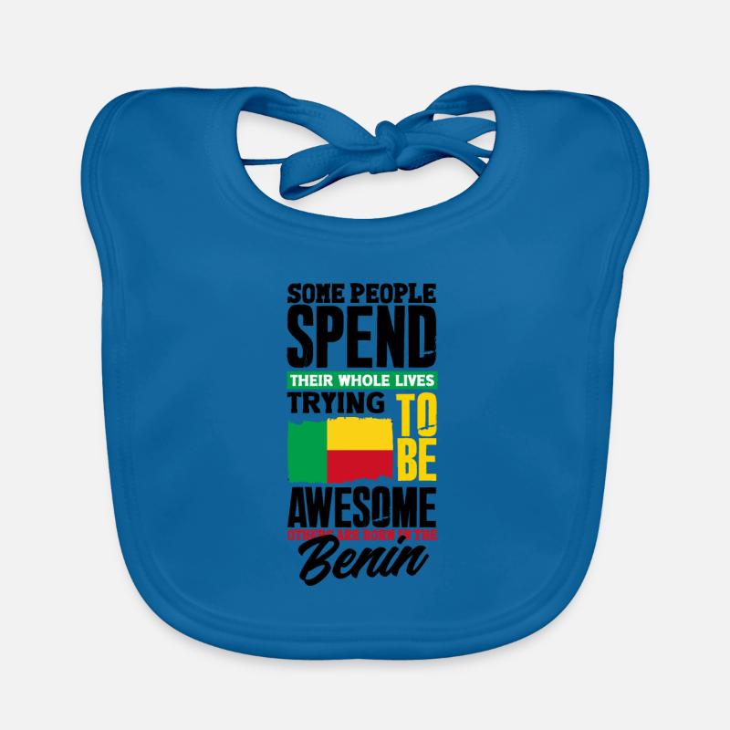 Béninois Bénin Drapeau Béninois Citation Bavoir bio Bébé