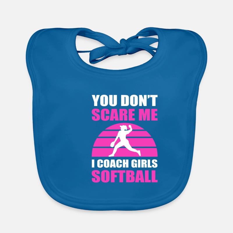 Softball Softball Players Organic Baby Bibs