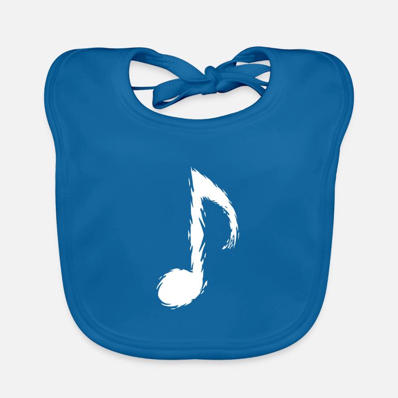 Note de musique pinceau design moderne vectoriel blanc Bavoir bio Bébé