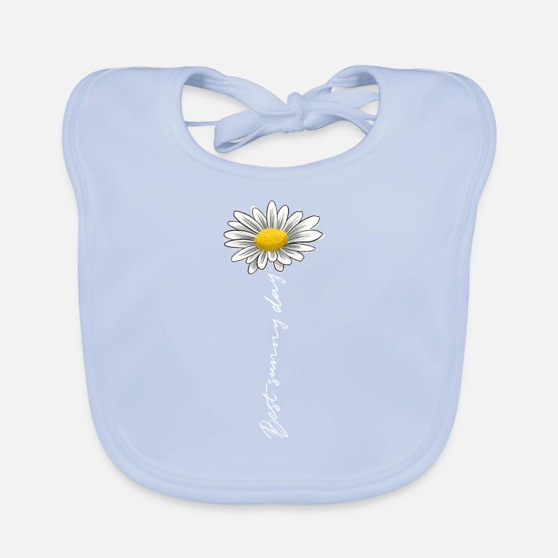 Sommerblume, bester sonniger Tag - Textilien, Geschenke Baby Bio-Lätzchen