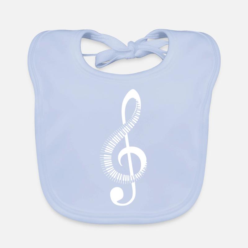 Clef piano Organic Baby Bibs