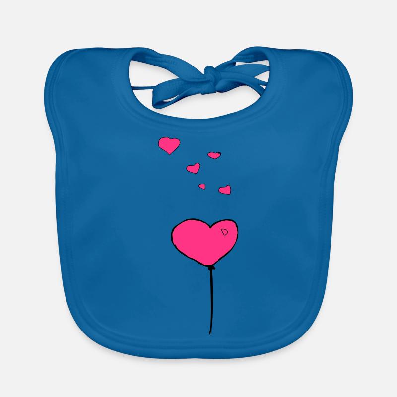 Balloon hearts Organic Baby Bibs