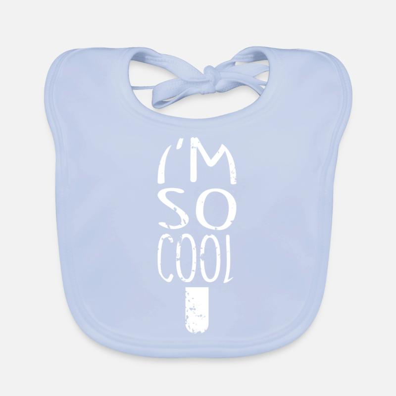 Eis Spruch Ice Eis essen Geschenkidee Baby Bio-Lätzchen