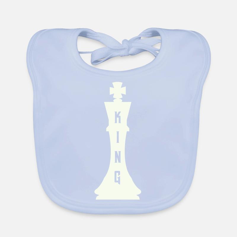 Pièce d’échecs roi Bavoir bio Bébé