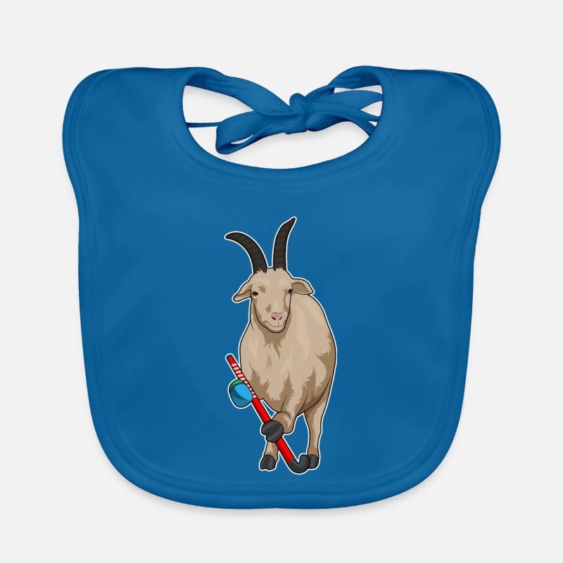 Croquant de hockey sur gazon Goat Bavoir bio Bébé