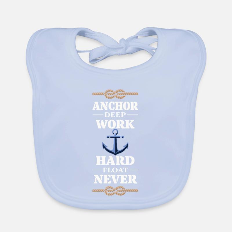 Seamanship Gift for Deckhand Ocean Work Organic Baby Bibs