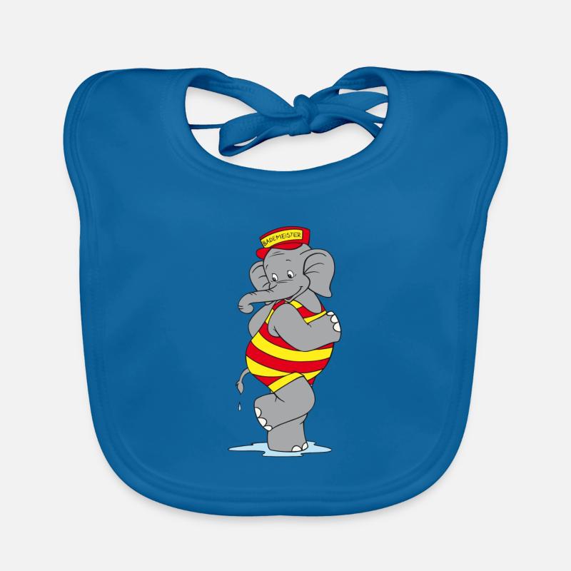 Benjamin Blümchen als Bademeister Baby Bio-Lätzchen