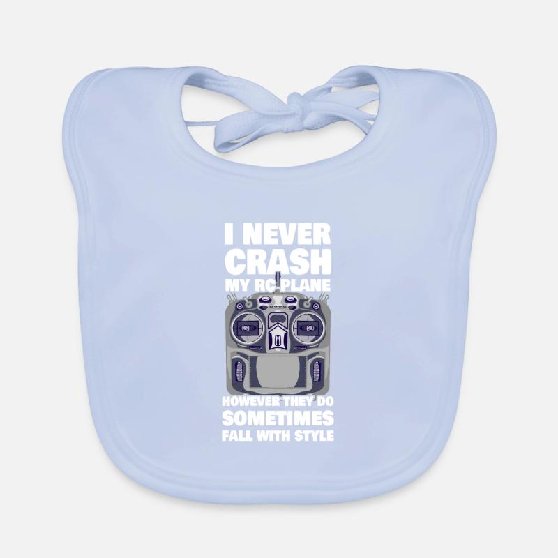 RC Airplane RC Pilot Remote Control Plane Organic Baby Bibs