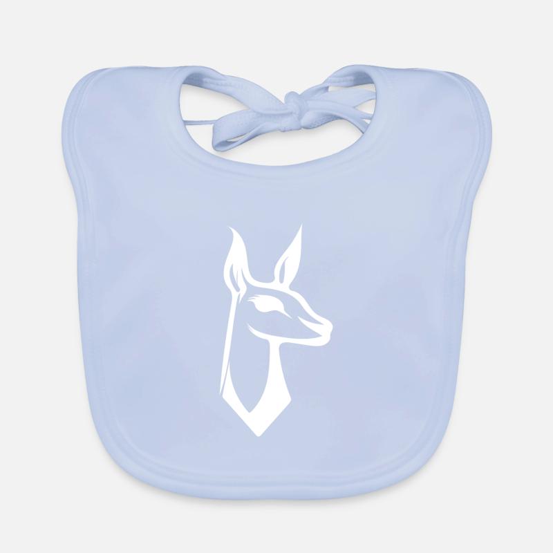 Style de logo de lama mignon Bavoir bio Bébé