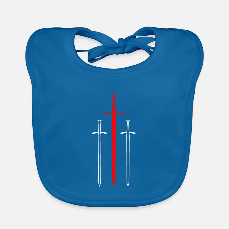 Red sword Organic Baby Bibs
